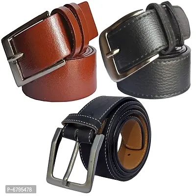 Loopa Men Formal Synthetic Belt (Size 28 To 38)-thumb0