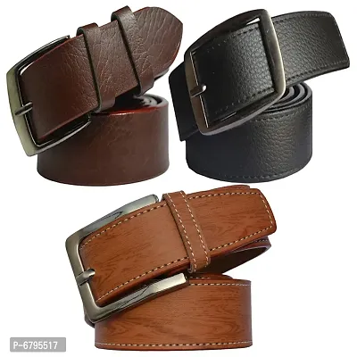 Loopa Men Formal Synthetic Belt (Size 28 To 38)-thumb0