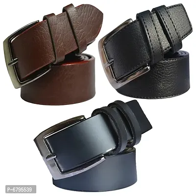 Loopa Men Formal Synthetic Belt (Size 28 To 38)-thumb0