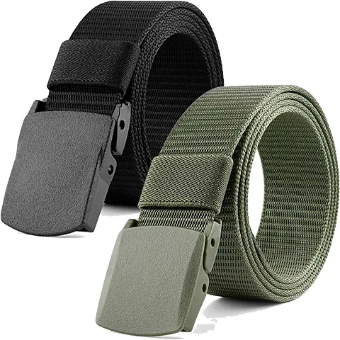 Loopa Formal And Casual Nylon Belts Combo ( Size 28 To 38 )