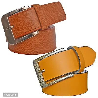 Loopa Formal And Casual PU Belts Combo  ( Size 28 To 38 )-thumb0