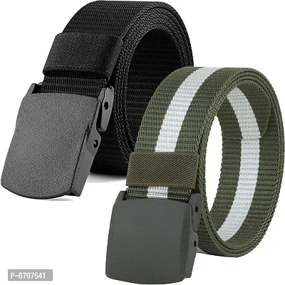 Loopa Formal And Casual Nylon Belts Combo ( Size 28 To 38 )