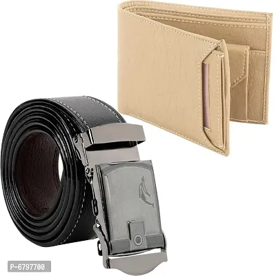 Men Multicolor Synthetic Belt And Wallet ( Size 28 To 38 )-thumb0