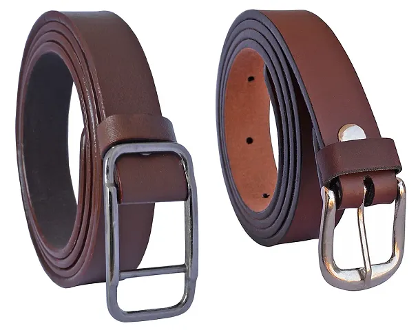 Combo Of 2 Stylish PU Belts