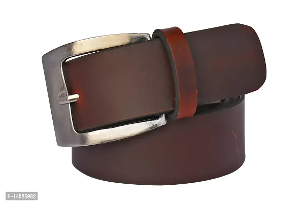 Sunshopping Men's Brown Synthetic Leather Belt-thumb0