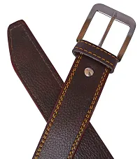 Sunshopping Men's Black And Brown Synthetic Leather Belt Combo-thumb4