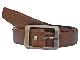 Sunshopping Men's Tan And Brown Synthetic Leather Belt Combo-thumb4