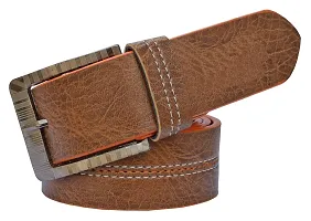 Sunshopping Men's Brown And Tan Synthetic Leather Belt Combo-thumb4