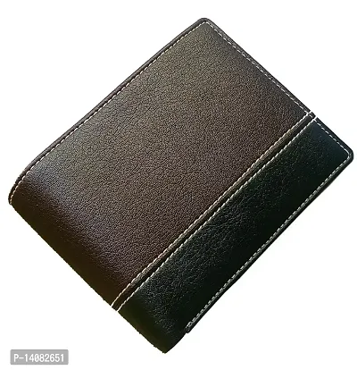 WSD men's brown synthetic wallet (WSDWallet001) (brown)