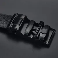 Sunshopping Men's PU Leather Black Autolock Grip Belt (HTP-2-BL) (Free Size, Black 2)-thumb2