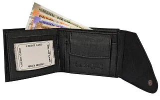 Sunshopping men's Black synthetic leather wallet (Black)-thumb2