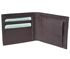 Sunshopping men's pu leather dark brown wallet(DTR00-01)-thumb1