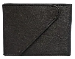 Sunshopping men's Black synthetic leather wallet (Black)-thumb3