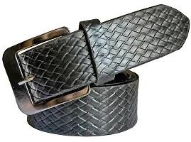 Sunshopping Men's Black Synthetic leather Belt Combo-thumb4