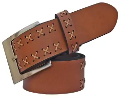 Sunshopping Men's Brown Synthetic Leather Belt Combo-thumb4