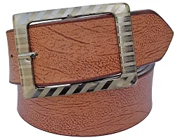 Sunshopping Men's Brown Synthetic Leather Belt Combo-thumb1