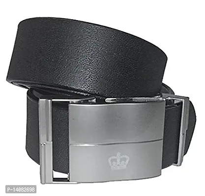 Sunshopping men's black leather belt (aalasadaDA)-thumb0