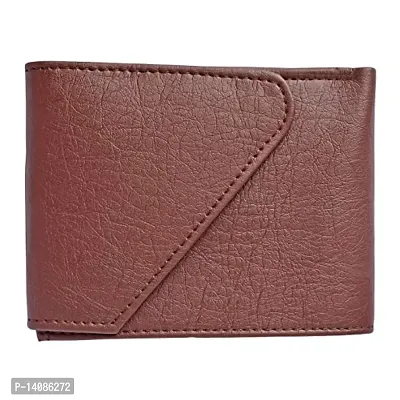 Sunshopping men's brown synthetic leather wallet (Brown)