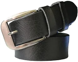 Sunshopping men's black synthetic leather needle pin point buckle belt combo (FDR_TB_AKR_03-28)-thumb3