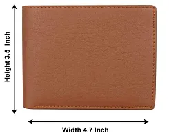 Sunshopping Men's Tan Synthetic Leather Wallet (Album Wallet) (Tan)-thumb4