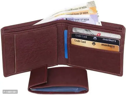 Sunshopping Men's Formal  Casual PU Leather Belt  Wallet Combo-thumb3