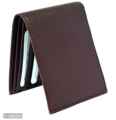 Sunshopping men's pu leather dark brown wallet(DTR00-01)