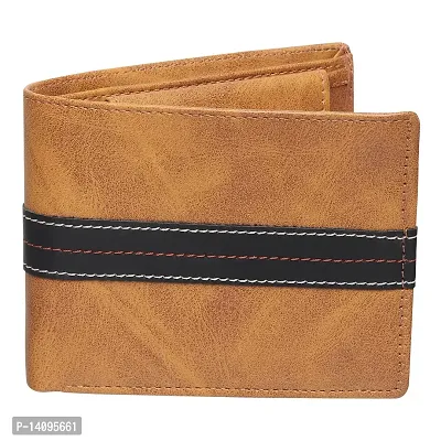 Sunshopping Men's Formal  Casual Multicolor Color Synthetic Leather Wallet (CNC-11) (Multicolor)