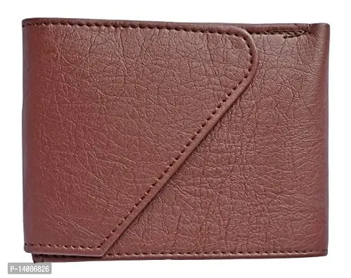 Sunshopping men's Black synthetic leather wallet (Brown)