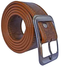 Sunshopping Men's Brown Synthetic Leather Belt Combo-thumb3