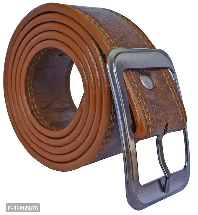 Sunshopping Men's Brown Synthetic Leather Belt Combo-thumb4