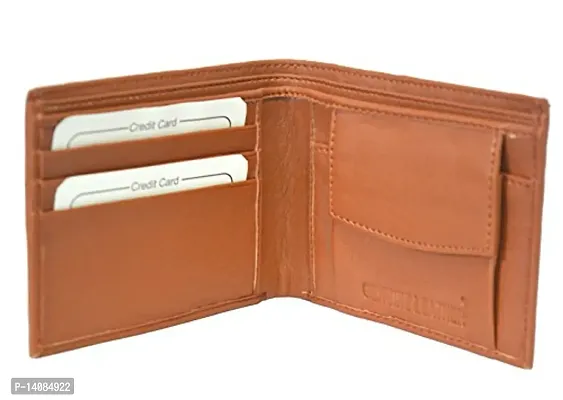 Sunshopping men's pu leather tan colour wallet(DTR00-02)-thumb2