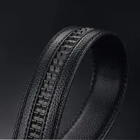 Sunshopping Men's Formal PU Leather Black Autolock Grip Belt (HTP-1-BL) (Free Size, Black-2)-thumb4