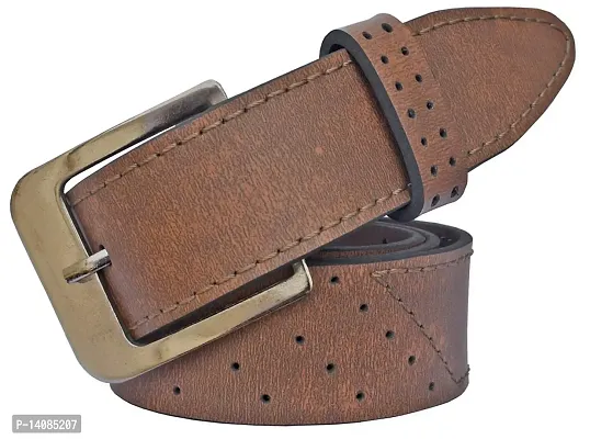 Sunshopping Men's Black And Brown Synthetic Leather Belt Combo-thumb2