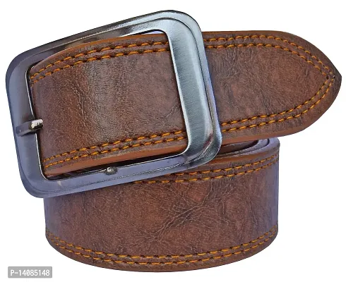 Sunshopping Men's Brown Synthetic Leather Belt Combo-thumb2