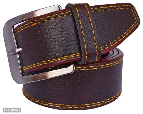 Sunshopping Men's Black And Brown Synthetic Leather Belt Combo-thumb4