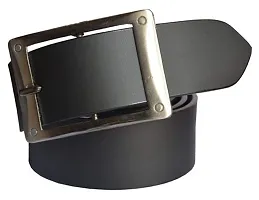 Sunshopping Men's Black And Tan Synthetic Leather Belt Combo-thumb1
