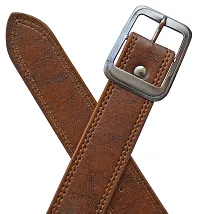 Sunshopping Men's Brown Synthetic Leather Belt Combo-thumb4