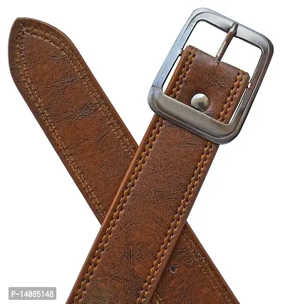 Sunshopping Men's Brown Synthetic Leather Belt Combo-thumb5