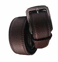 Wsd men's brown pu leather belt (wsdsDHOOM001)-thumb1