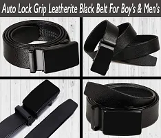 Mens Auto Lock Grip Leatherite Belt-thumb2