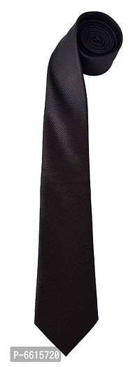 Loopa Mens and Womens Black Solid Tie-thumb4