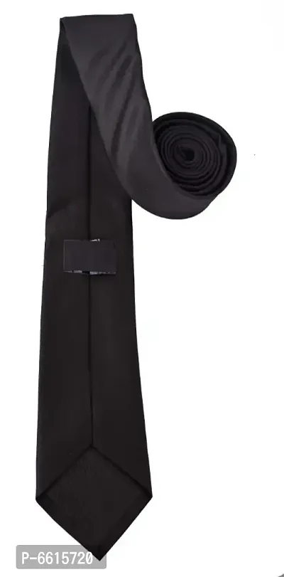 Loopa Mens and Womens Black Solid Tie-thumb5