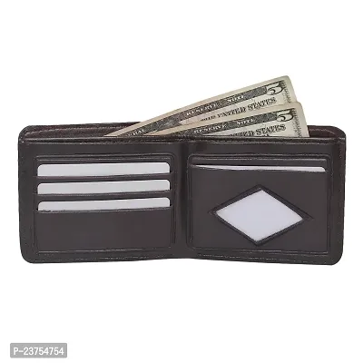 Men's Formal  Causal Brown Ariticial Leather Wallet-thumb2