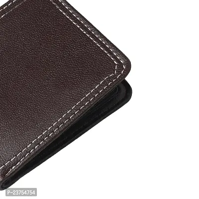 Men's Formal  Causal Brown Ariticial Leather Wallet-thumb4