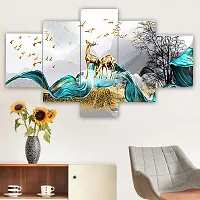 Set of Five Framed Wall Painting for Home Decoration-thumb2