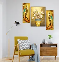 Set of Three Framed Wall Painting for Home Decoration-thumb1