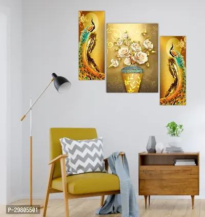 Set of Three Framed Wall Painting for Home Decoration-thumb2