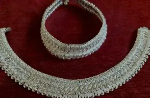 stylish womens anklet in silver (PAYAL) sterling silver anklet-thumb3