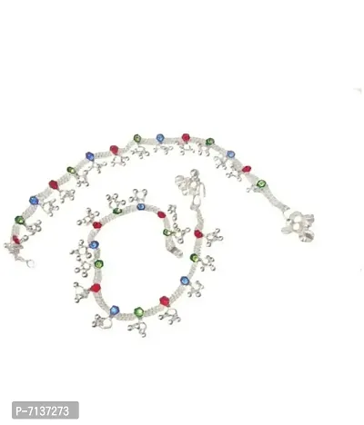 stylish womens anklet in silver (PAYAL) sterling silver anklet