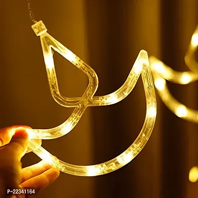 Decorative Diya Diwali Light Curtain, String Lights with 12 Hanging Diyas, 8 Flashing Modes - 2.5 Meter (1 Curtain) 138 LED, Diwali Decorative Light, Decorative Curtain LED Light-thumb4